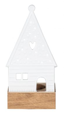 Lichtobjekt Lebkuchenhaus Herz Räder